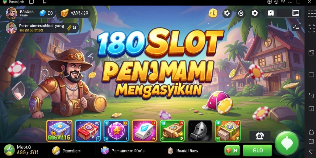 Screenshot 180SLOT menampilkan aksi seru dan antarmuka menarik.