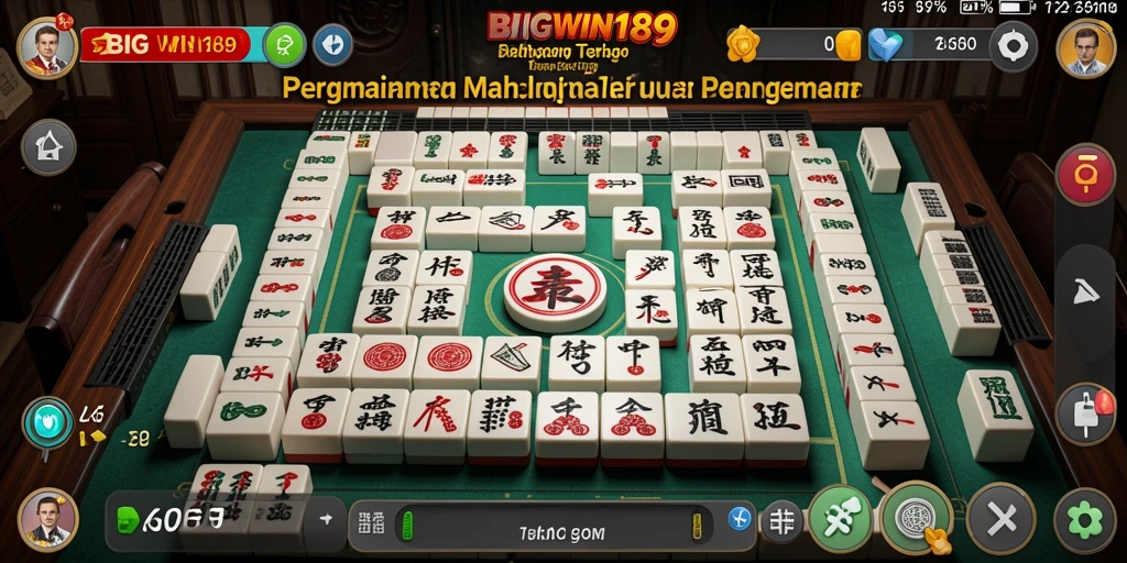 Tampilan gameplay BIGWIN189 dengan elemen Mahjong yang menarik.