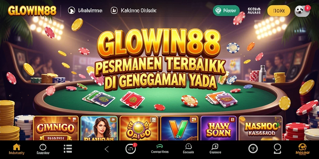 Tampilan menarik gameplay Kasino di GLOWIN88.