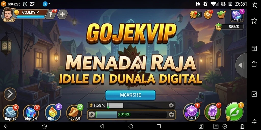 Tangkapan layar menampilkan gameplay menarik dari GOJEKVIP.