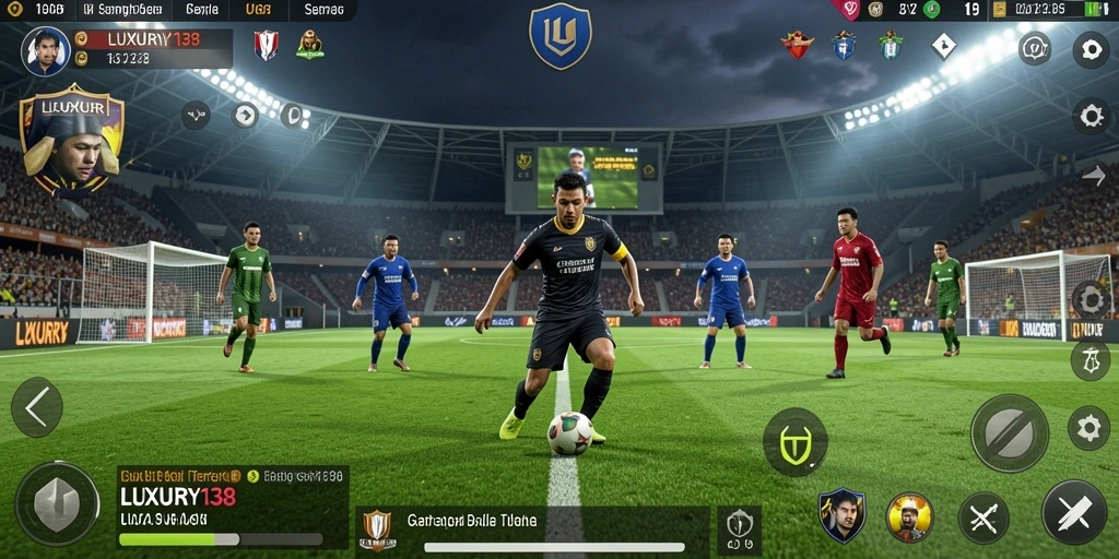 Tangkapan layar dari gameplay LUXURY138 dengan aksi seru di lapangan.