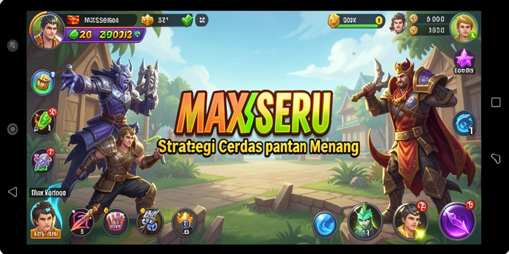 Tangkapan layar gameplay <strong>MAXSERU</strong> menampilkan skenario tempur yang mendebarkan.