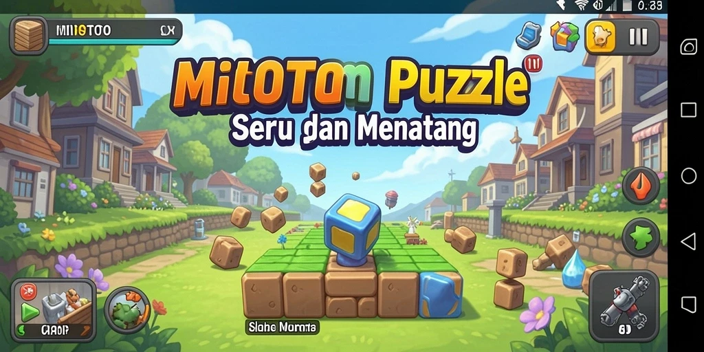 Screenshot MIOTOTO menampilkan gameplay puzzle yang menarik dan menantang.