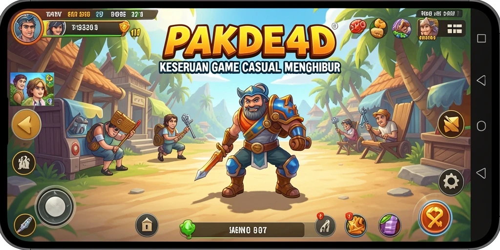 Tangkapan layar dari gameplay seru PAKDE4D yang menyenangkan.