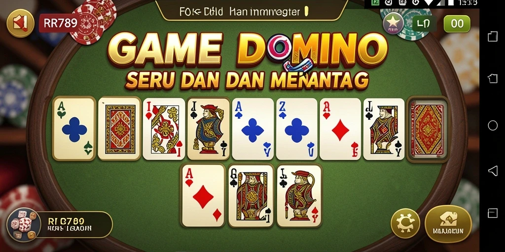 Tampilan gameplay seru dalam Domino RR789.