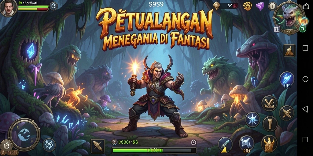 Tampilan gameplay S9S9 yang penuh aksi dan petualangan